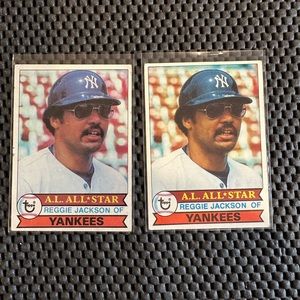 (2) Reggie Jackson 1979 Topps All-Star Cards #700